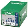 SPAX 1081010350255 šroub ze zápustnou hlavou 3.5 mm 25 mm ocel 1000 ks