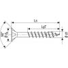 SPAX 0291010500805 šroub ze zápustnou hlavou 5 mm 80 mm křížová drážka Pozidriv ocel 200 ks