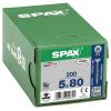 SPAX 0291010500805 šroub ze zápustnou hlavou 5 mm 80 mm křížová drážka Pozidriv ocel 200 ks
