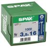 SPAX 1081010350165 šroub ze zápustnou hlavou 3.5 mm 16 mm ocel 1000 ks