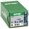 SPAX 1081020350255 šroub ze zápustnou hlavou 3.5 mm 25 mm ocel 1000 ks