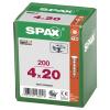 SPAX 0201010400203 půlkulaté šrouby 4 mm 20 mm T-STAR plus ocel 200 ks