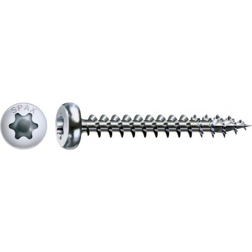 SPAX 0201010400303 půlkulaté šrouby 4 mm 30 mm T-STAR plus ocel 200 ks