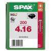 SPAX 0201040400163 půlkulaté šrouby 4 mm 16 mm T-STAR plus ocel 200 ks