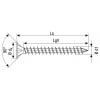 SPAX 1201010801605 šroub ze zápustnou hlavou 8 mm 160 mm T-STAR plus ocel 50 ks
