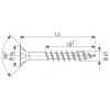 SPAX 0191040450403 šroub ze zápustnou hlavou 4.5 mm 40 mm T-STAR plus ocel 200 ks