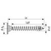SPAX 0151010350253 vrut s půlkulatou hlavou 3.5 mm 25 mm T-STAR plus ocel 300 ks