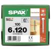 SPAX 1211010601205 sada kulatých šroubů do plechu 6 mm 120 mm T-STAR plus ocel 100 ks