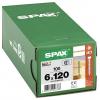 SPAX 1211010601205 sada kulatých šroubů do plechu 6 mm 120 mm T-STAR plus ocel 100 ks