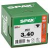 SPAX 0191040300403 šroub ze zápustnou hlavou 3 mm 40 mm T-STAR plus ocel 200 ks
