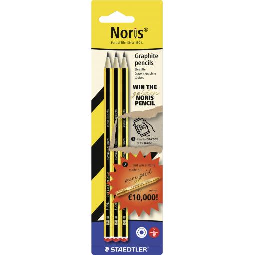 Staedtler Noris® 120 120-2BK3DA sada tužek Označení tvrdosti: 2B, HB, HB, H , 2H 3 ks