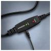 AXAGON USB kabel USB 2.0 USB-B zástrčka 10 m černá pozlacené kontakty, Aktivní se zesílením signálu ADR-210B