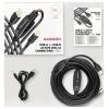 AXAGON USB kabel USB 2.0 USB-B zástrčka 10 m černá pozlacené kontakty, Aktivní se zesílením signálu ADR-210B