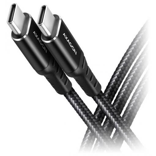 AXAGON Kabel USB-C USB 2.0 USB-C ® zástrčka 2 m černá BUCM-CM20AB