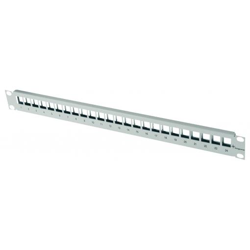 Telegärtner 100021498 19 neosazený modulární nosič 483 mm (19) CAT 6A 1 U černá neosazený