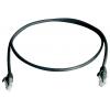 Telegärtner 100008722 RJ45 síťové kabely, propojovací kabely CAT 6 5.0 m černá samozhášecí, S průchodkou chránící proti zlomení 1 ks
