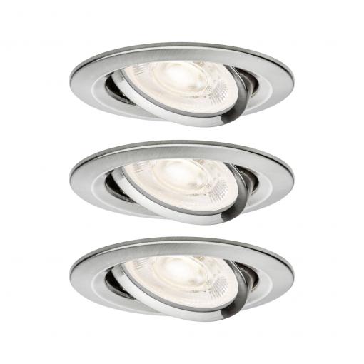 Paulmann 92417 Nova LED vestavné svítidlo, GU10, 4.9 W, železo (kartáčované)