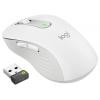 Logitech Signature M650 L optická myš, přenos bezdrátový, 5 tlačítko, 4000 dpi, bílá