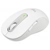Logitech Signature M650 L optická myš, přenos bezdrátový, 5 tlačítko, 4000 dpi, bílá