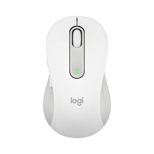 Logitech Signature M650 L optická myš, přenos bezdrátový, 5 tlačítko, 4000 dpi, bílá