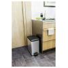 Curver DECO Bin 213300 odpadkový koš, 25 l, (š x v x h) 250 x 450 x 420 mm, stříbrná, černá, 1 ks
