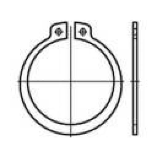 TOOLCRAFT 1060890 pojistné kroužky vnitřní Ø: 4.8 mm DIN 471 nerezová ocel 100 ks