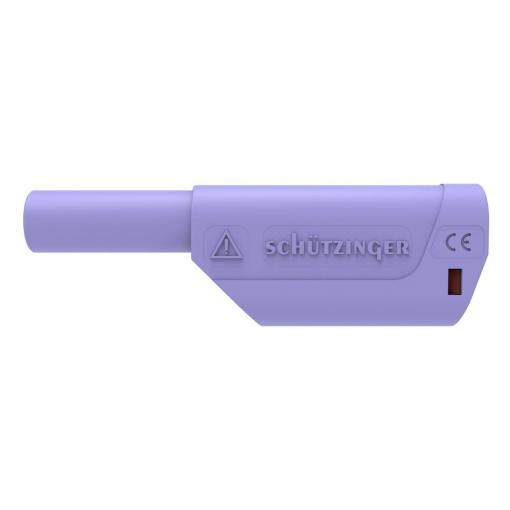 Schützinger DI SFK 8500 S Ni / AS / PVI bezpečnostní banánek 4 mm Rovná Ø pin: 4 mm fialová 1 ks Piece