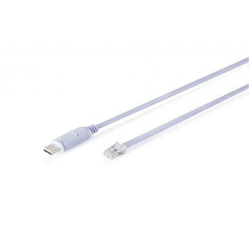 Digitus USB 2.0, RJ45 , USB kabelový adaptér [1x USB, USB 2.0, USB 2.0 zástrčka A - 1x RJ45, RJ45 zástrčka] Digitus DA-70173 Cavo adattatore console USB-A 2.0