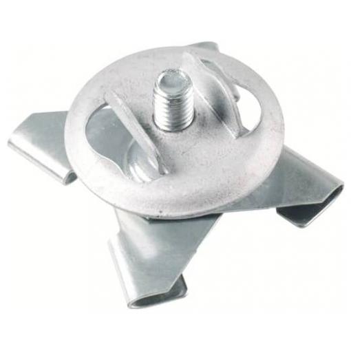 ABB E-Klips JHX-16S Trägerklammer T-Profil-Schienen-Clip mit Schraubnuss nosná svorka 25 mm pružinová ocel 7TCA084030R1441 100 ks (Ø x v) 9 mm x 16 mm
