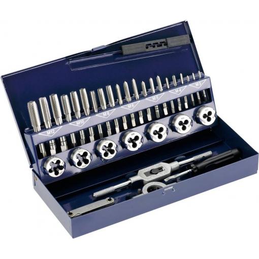 Cimco 203930 sada závitníků HSS metrický M3, M4, M5, M6, M8, M10, M12