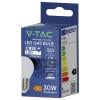 V-TAC 2141606 LED Energetická třída (EEK2021) F (A - G) E27 Kulové svítidlo (miniaturní) 3.7 W = 30 W teplá bílá 1 ks