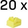 LINDY 47901 Portové zámky RJ45 žlutá