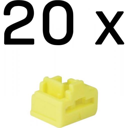 LINDY 47901 Portové zámky RJ45 žlutá