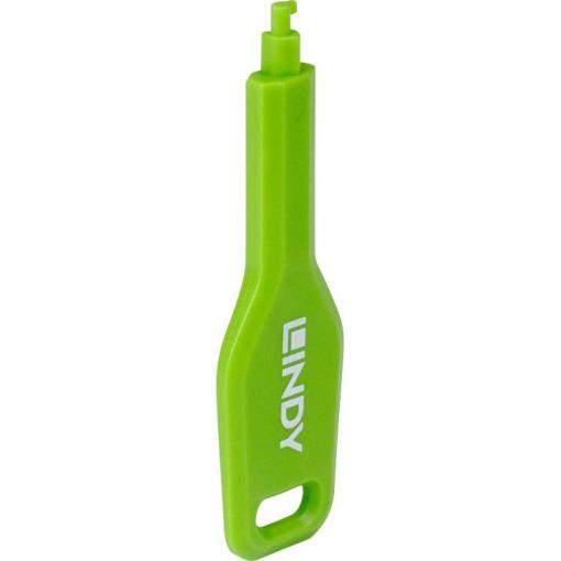 LINDY 47911 47911 Klíč na zámek SFP portů zelená