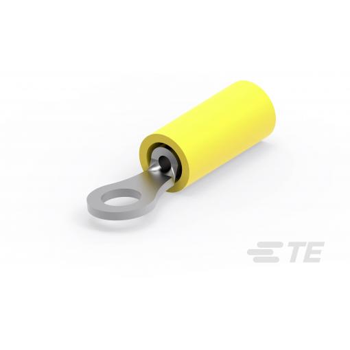 TE Connectivity 52189 kulaté kabelové oko Průřez (max.)=0.24 mm² Ø otvoru=2.84 mm částečná izolace 1 ks Piece
