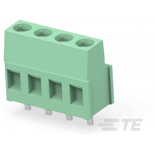 TE Connectivity 282841-3, kabelová svorka, 0.05-3 mm², kontakty 3, zelená, Carton, 1 ks