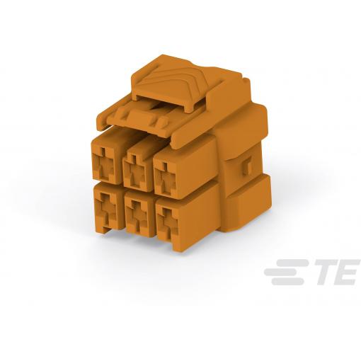 TE Connectivity Konektor pro desku plošných spojů 6, rozteč 6 mm, 8-2232266-3, 1 ks Carton