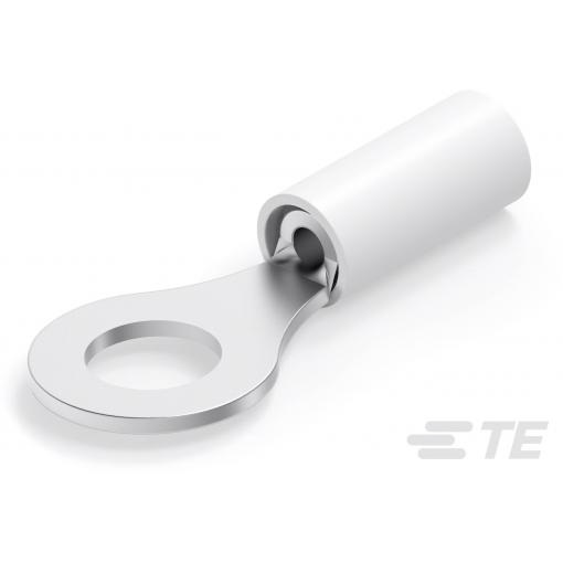 TE Connectivity 323989 kulaté kabelové oko Průřez (max.)=0.518 mm² Ø otvoru=4.34 mm částečná izolace 1 ks Piece