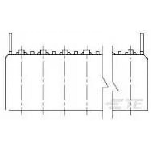 TE Connectivity Konektor FFC / FPC 9, rozteč 2.54 mm, 5-487508-8, 1 ks Tray