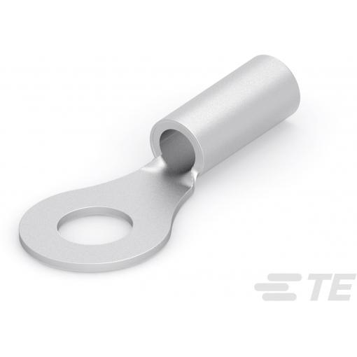 TE Connectivity 31772 kulaté kabelové oko Průřez (max.)=6 mm² Ø otvoru=6.35 mm bez izolace 1 ks Piece