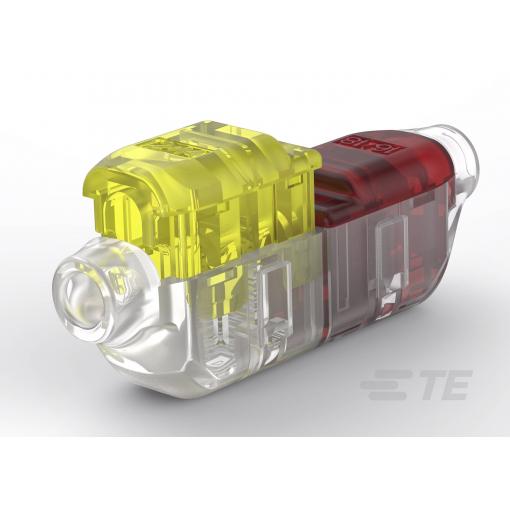 TE Connectivity 2213600-5, kabelová svorka, 0.75-4 mm², červená, žlutá, Box, 1 ks