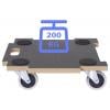 TOOLCRAFT TO-10748217 Erweiterbare plošina s kolečky , materiál MDF, max. 200 kg, 390 mm x 390 mm x 110 mm