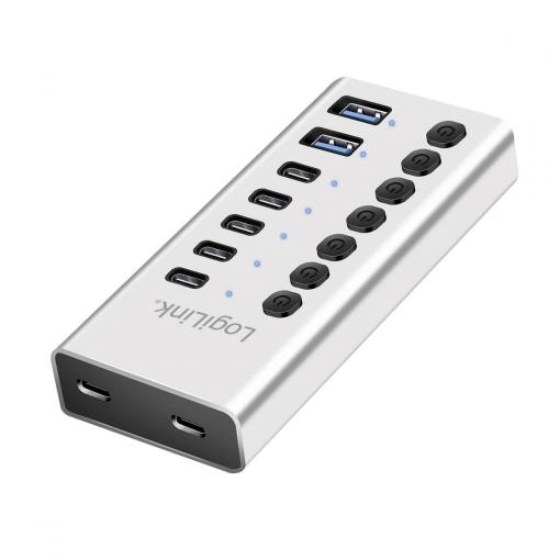 LogiLink UA0447 USB Hub 5 + 2 porty USB-A, USB-C® USB 3.2 Gen1 5 GBit/s hliník UA0447