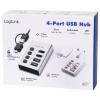 LogiLink UA0446 USB Hub 2 + 2 port USB-A, USB-C® USB 3.2 Gen1 5 GBit/s hliník UA0446