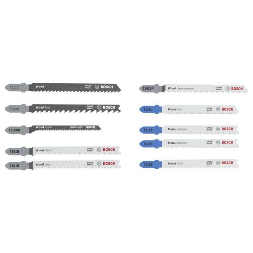 Bosch Accessories 2607012071 Sada pilových listů Wood and Metal Basic, 10 ks 1 ks