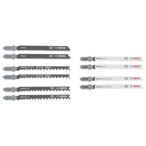 Bosch Accessories 2607012069 Sada pilových listů Wood Basic, 10 ks 1 ks