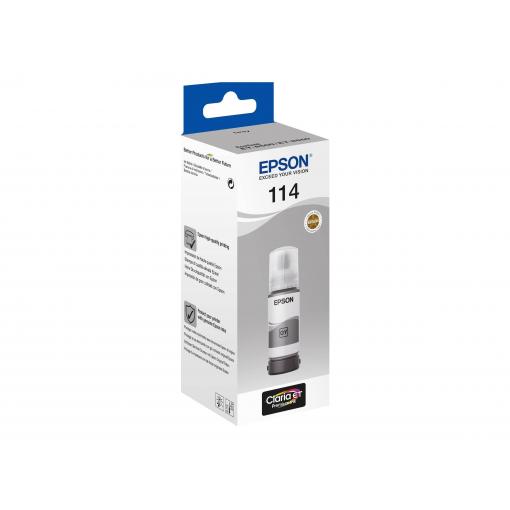 Epson Ink 114 originál šedá C13T07B540