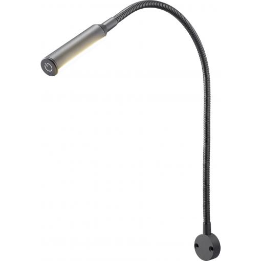 Sygonix lampa na čtení SY-7043944 12 V/DC, 24 V/DC (d x š x v) 577 x 35 x 20 mm flexibilní krk, tlačítko, lze naklánět