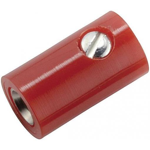 Kahlert Licht mini laboratorní zásuvka zásuvka, rovná Ø pin: 2.6 mm červená 1 ks