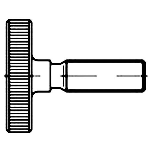 TOOLCRAFT 1061608 rýhovaný šroub M8 30 mm DIN 653 nerezová ocel 10 ks